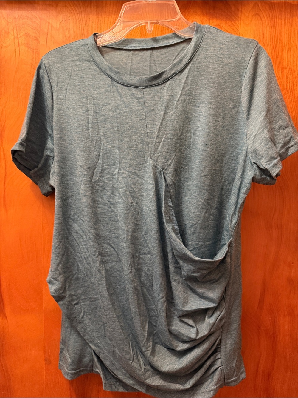 Men's Slate Blue Short-Sleeve Crewneck T-Shirt